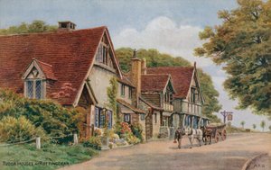 Tudorhuizen in Rottingdean door Alfred Robert Quinton