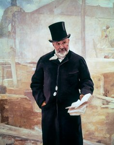 Portret van Jean-Charles Adolphe Alphand (1817-1891), Franse ingenieur door Alfred Roll