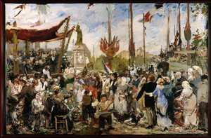 14 juli 1880 (olieverfschets) door Alfred Roll