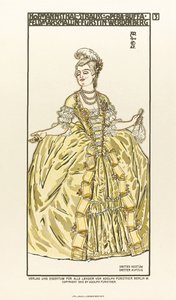 Kostuumontwerp voor de opera Der Rosenkavalier De Ridder van de Roos door Richard Strauss, 1910
