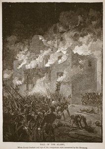 Val van de Alamo, uit een boek gepubliceerd in 1896