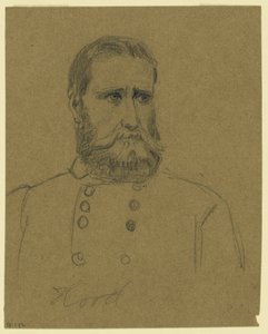 Confederale Generaal John Bell Hood door Alfred Rudolph Waud
