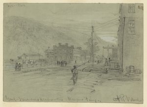 Hoofdkwartier van Genl. Stevenson - Harpers Ferry door Alfred Rudolph Waud