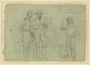 De Prins de Joinville schetst "Parijs"