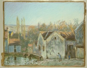 Een Hoek van Moret-sur-Loing door Alfred Sisley