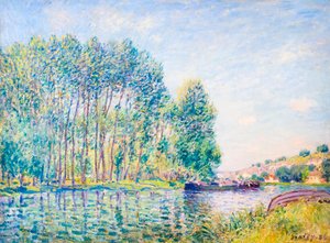 Een bocht in de Loing bij Moret