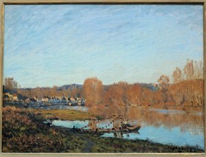 Herfst aan de oevers van de Oise in 1873 door Alfred Sisley
