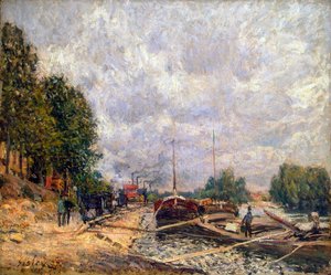 Schuiten bij Billancourt, 1877