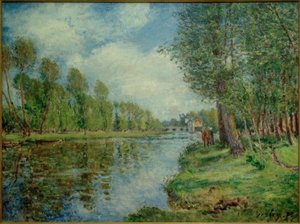 Oevers van de Loing door Alfred Sisley