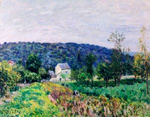 Heuvels rondom Parijs, 1879 door Alfred Sisley