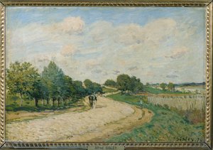 De weg naar Mantes ... door Alfred Sisley