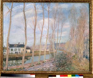 Het kanaal van Loing door Alfred Sisley