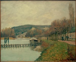 De heuvels van Bougival door Alfred Sisley