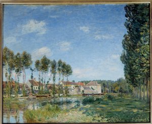 Moret, de oevers van de Loing