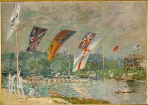 Regatta bij Molesey door Alfred Sisley