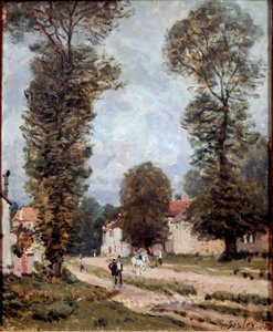 Weg naar Versailles door Alfred Sisley