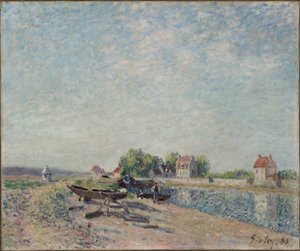 Saint-Mammès, Loing Kanaal door Alfred Sisley