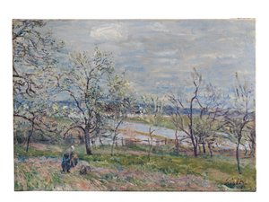Lente in Veneux-Nadon, 1882 door Alfred Sisley