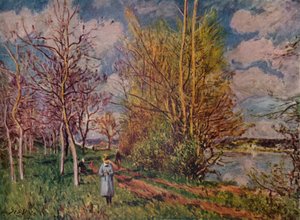 Lente aan de rivieroevers, eind 19e eeuw, 1941 door Alfred Sisley