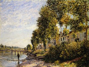 Zonnige Ochtend in Saint Mammes door Alfred Sisley