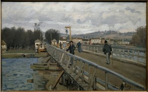 De voetgangersbrug van Argenteuil
