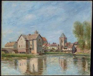 De Brug en Molens van Moret sur Loing