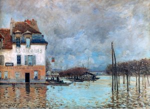 De overstroming bij Port-Marly door Alfred Sisley