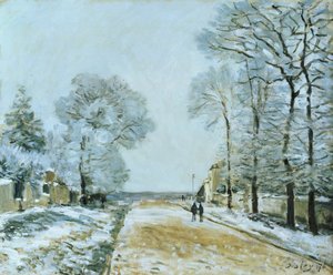 De weg, sneeuweffect