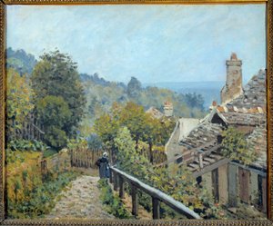Uitzicht op Louveciennes, pad van de middelste kust genaamd hoogten door Marly door Alfred Sisley