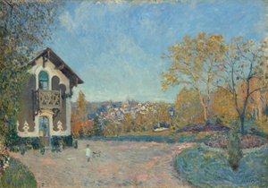 Gezicht op Marly-le-Roi vanaf Coeur-Volant, 1876 door Alfred Sisley