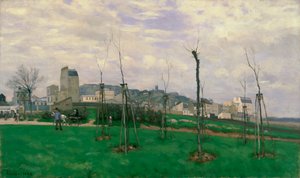 Uitzicht op Montmartre vanaf de Cité des Fleurs