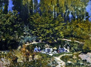 Vrouwen aan het Wassen door Alfred Sisley