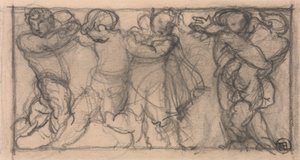 Groep Cherubs (ontwerp voor een fries?) door Alfred Emile Stevens