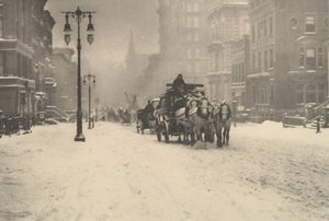 Een sombere dag, ca. 1897 door Alfred Stieglitz
