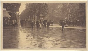 Een natte dag op de boulevard, Parijs door Alfred Stieglitz