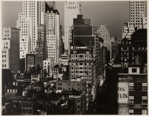 Vanuit mijn raam bij An American Place, noord door Alfred Stieglitz