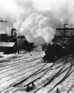 New York / Central Yards / Foto 1903 door Alfred Stieglitz