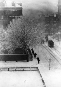 New York, Straatbeeld / Foto 1907 door Alfred Stieglitz