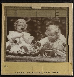 Nichtjes - Flora met bloem, en Hedwig door Alfred Stieglitz