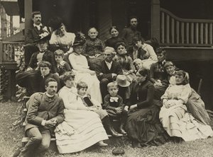 Stieglitz Familie bij Oaklawn, Lake George door Alfred Stieglitz