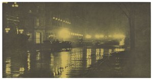 De gloed van de nacht - New York door Alfred Stieglitz