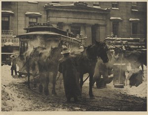 Het station door Alfred Stieglitz