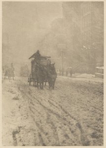 Winter op Fifth Avenue door Alfred Stieglitz
