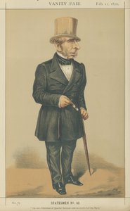 Mr. John Somerset Pakington (kleur litho) door Alfred Thompson