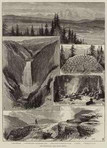 Het Yellowstone Park, Noord-Amerika door Alfred W. Cooper