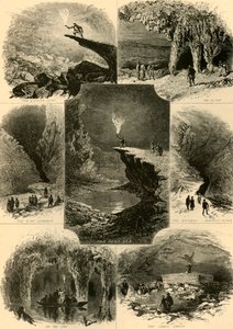 Scènes in Mammoth Cave door Alfred Rudolph Waud