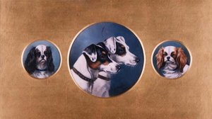 Foxterriërs en King Charles-spaniels door Alfred Wheeler