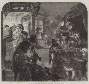 Een Bezoek aan de Ouderen op Kerstavond door Alfred William Hunt