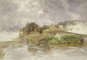 Sonning Brug, ca. 1882 door Alfred William Hunt