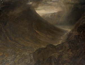 Wasdale Head vanaf Styhead Pass, Cumbria, c.1854